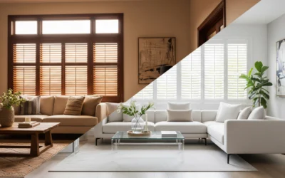 Warm Woods vs. Crisp Whites: Picking the Right Finish for Shutters.